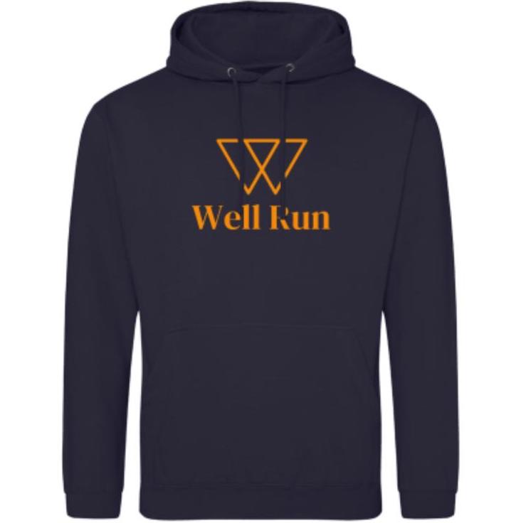 Well Run Navy Adult Hoodie