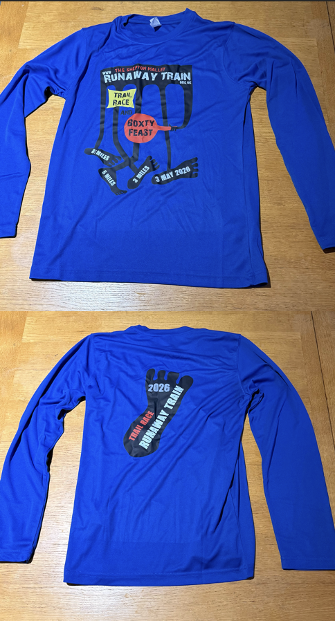 Runaway Train Longsleeve Running T Unisex Royal Blue