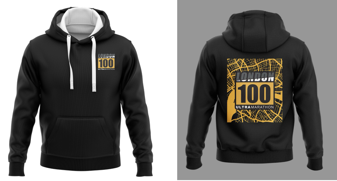 London 100 hoodie - Virtual Event